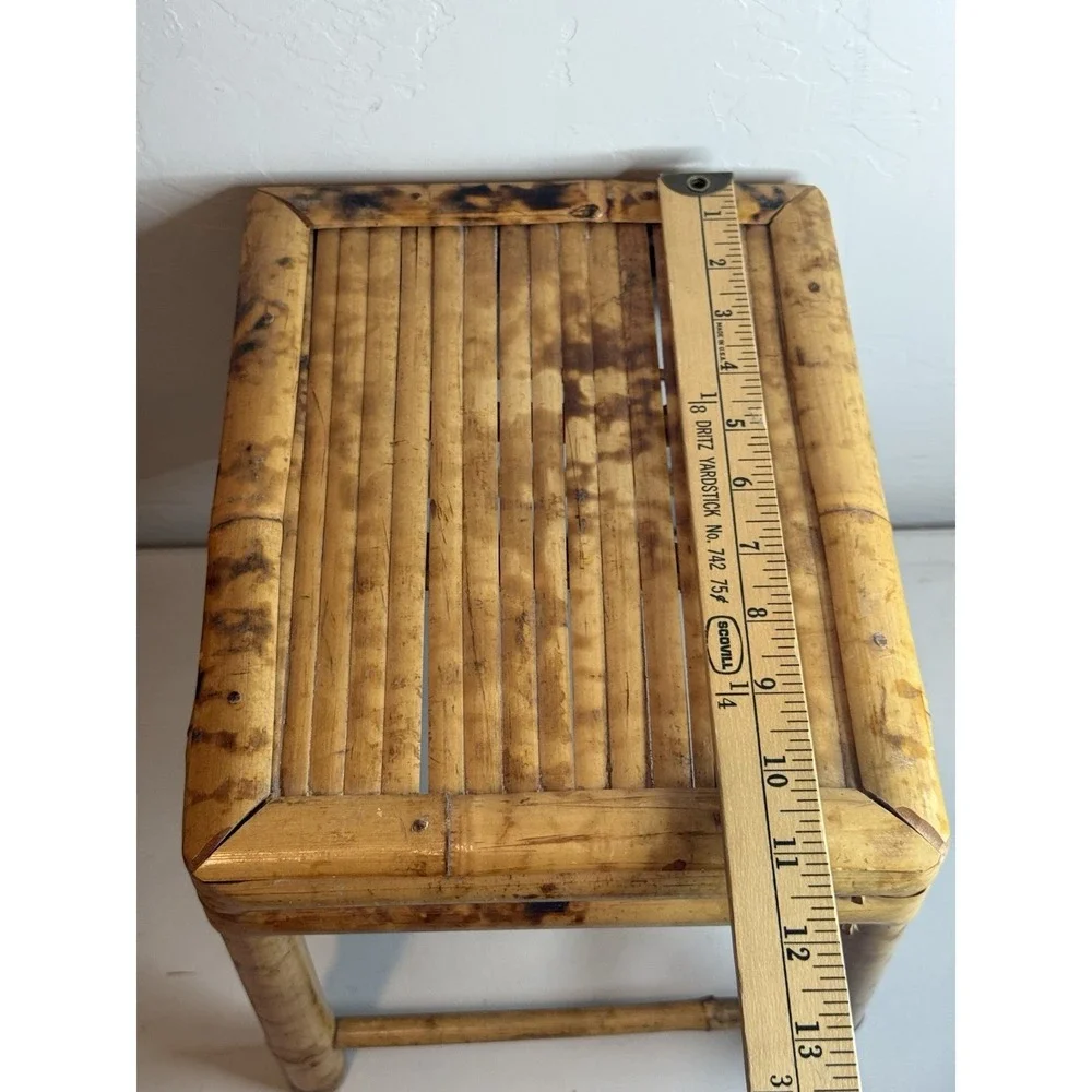Vintage 1970s Boho Bamboo Rattan Made In People's Republic Of China Furniture